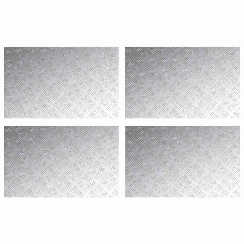 vidaXL Rautenscheiben 4 Stk Silber 80 x 50 cm Aluminium 4104358 vidaXL Rautenscheiben 4 Stk Silber 80 x 50 cm Aluminium 4104358 von VIDAXL