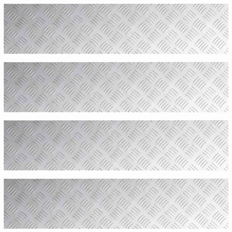 vidaXL Rautenscheiben 4 Stk Silber 90 x 20 cm Aluminium 4104266 vidaXL Rautenscheiben 4 Stk Silber 90 x 20 cm Aluminium 4104266 von VIDAXL