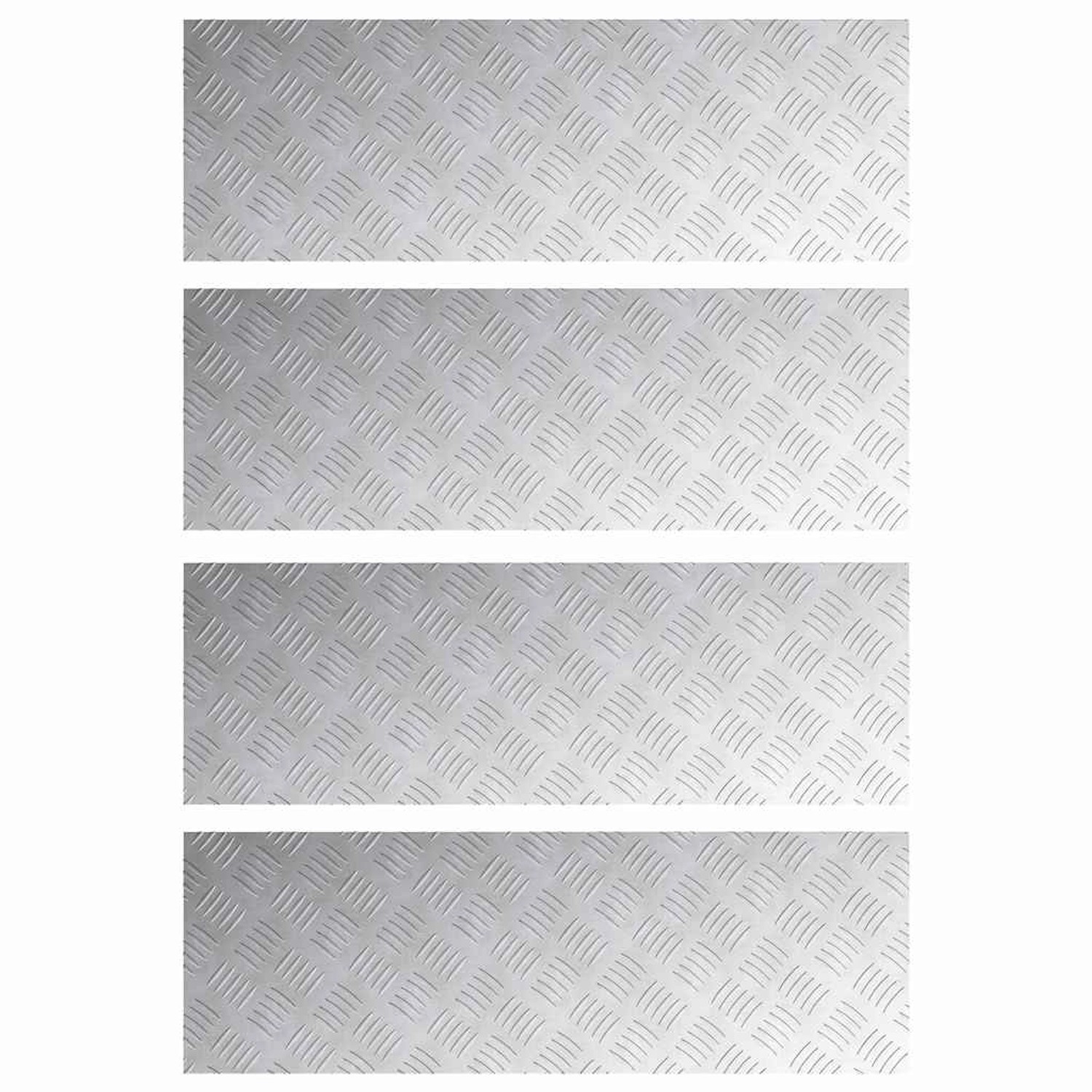 vidaXL Rautenscheiben 4 Stk Silber 90 x 30 cm Aluminium 4104310 vidaXL Rautenscheiben 4 Stk Silber 90 x 30 cm Aluminium 4104310 von VIDAXL