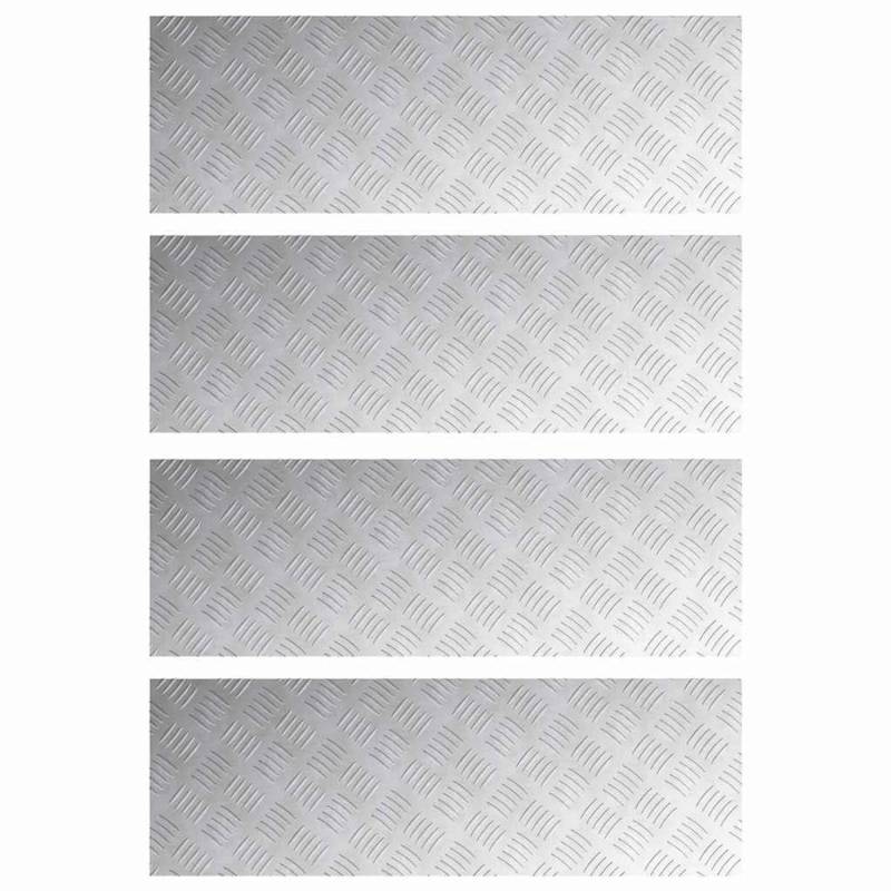 vidaXL Rautenscheiben 4 Stk Silber 90 x 30 cm Aluminium 4104310 vidaXL Rautenscheiben 4 Stk Silber 90 x 30 cm Aluminium 4104310 von VIDAXL