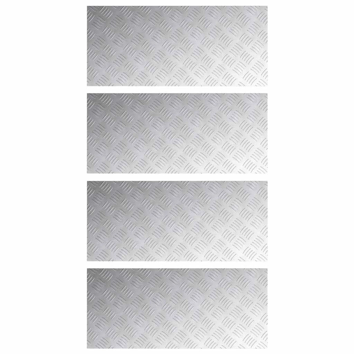 vidaXL Rautenscheiben 4 Stk Silber 90 x 40 cm Aluminium 4104338 vidaXL Rautenscheiben 4 Stk Silber 90 x 40 cm Aluminium 4104338 von VIDAXL