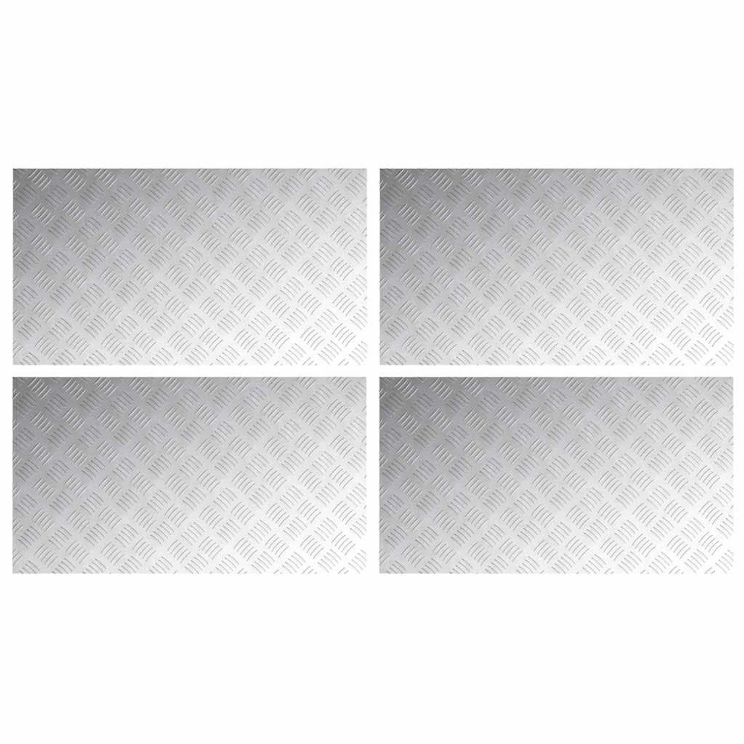 vidaXL Rautenscheiben 4 Stk Silber 90 x 50 cm Aluminium 4104362 vidaXL Rautenscheiben 4 Stk Silber 90 x 50 cm Aluminium 4104362 von VIDAXL