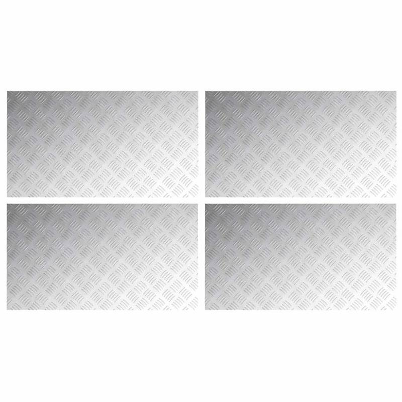 vidaXL Rautenscheiben 4 Stk Silber 90 x 50 cm Aluminium 4104362 vidaXL Rautenscheiben 4 Stk Silber 90 x 50 cm Aluminium 4104362 von VIDAXL