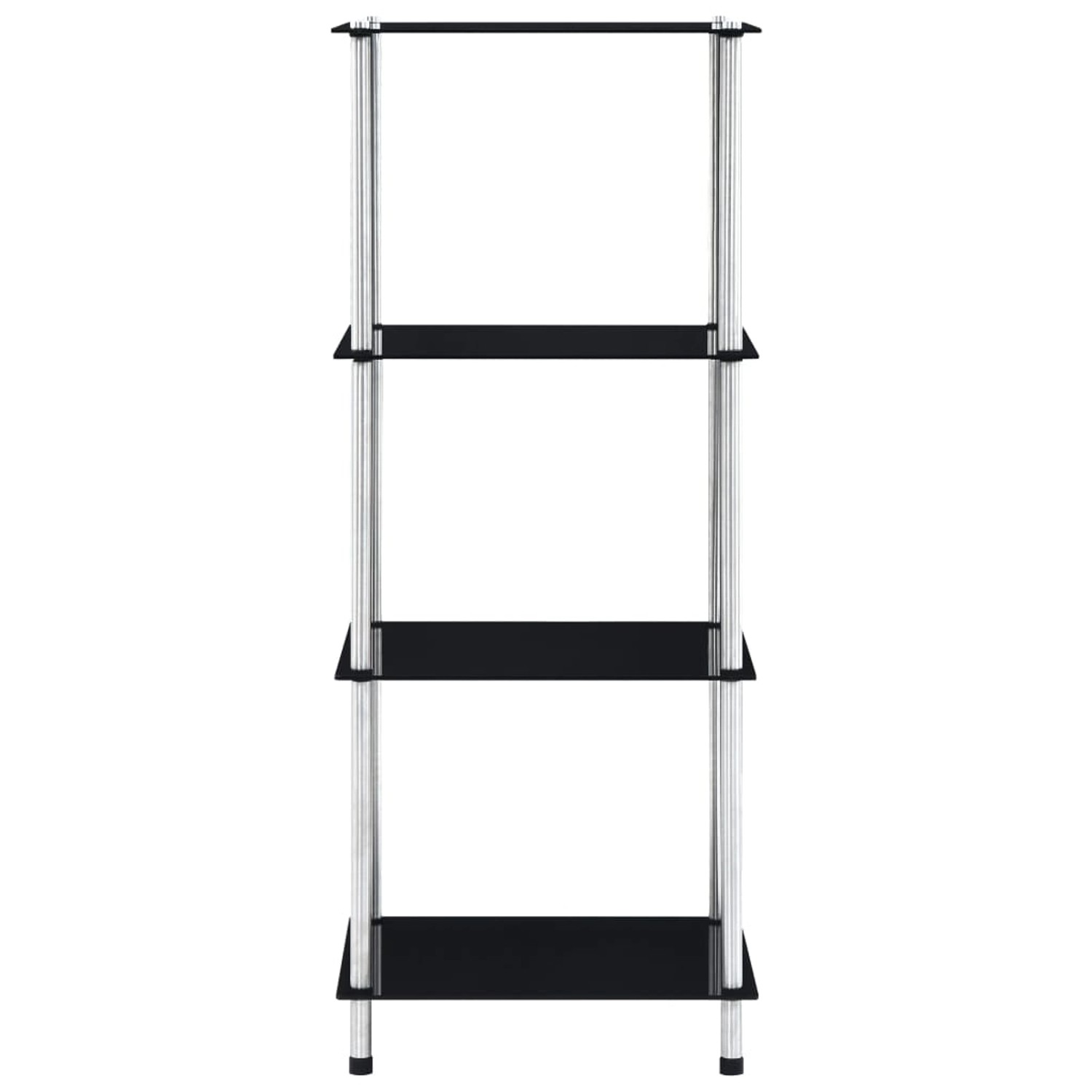 vidaXL Regal mit 4 Ablagen Schwarz 40x40x100 cm Hartglas vidaXL Regal mit 4 Ablagen Schwarz 40x40x100 cm Hartglas von VIDAXL