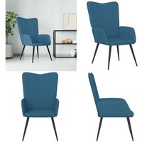vidaXL Relaxsessel Blau Samt vidaXL Relaxsessel Blau Samt von VIDAXL