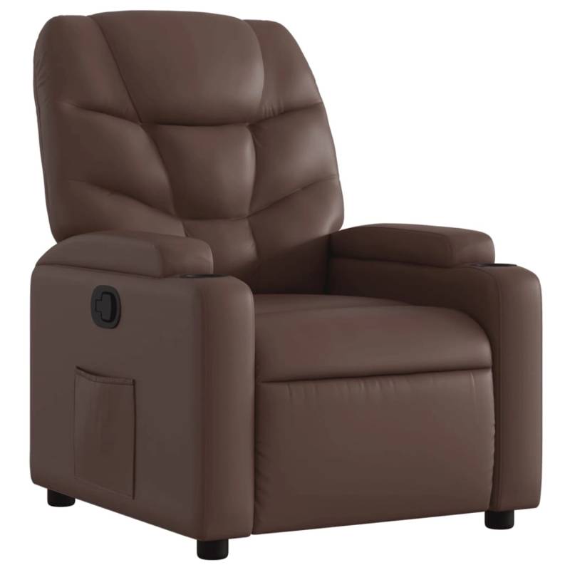 vidaXL Relaxsessel Braun Kunstleder Modell 31 von VIDAXL