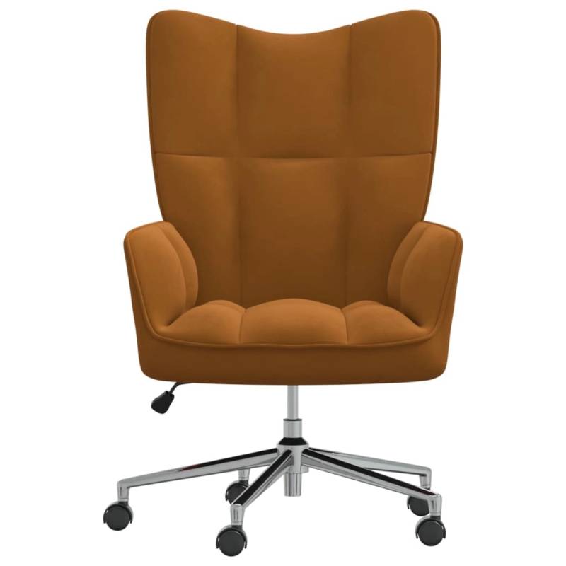 vidaXL Relaxsessel Braun Samt Modell 12 von VIDAXL