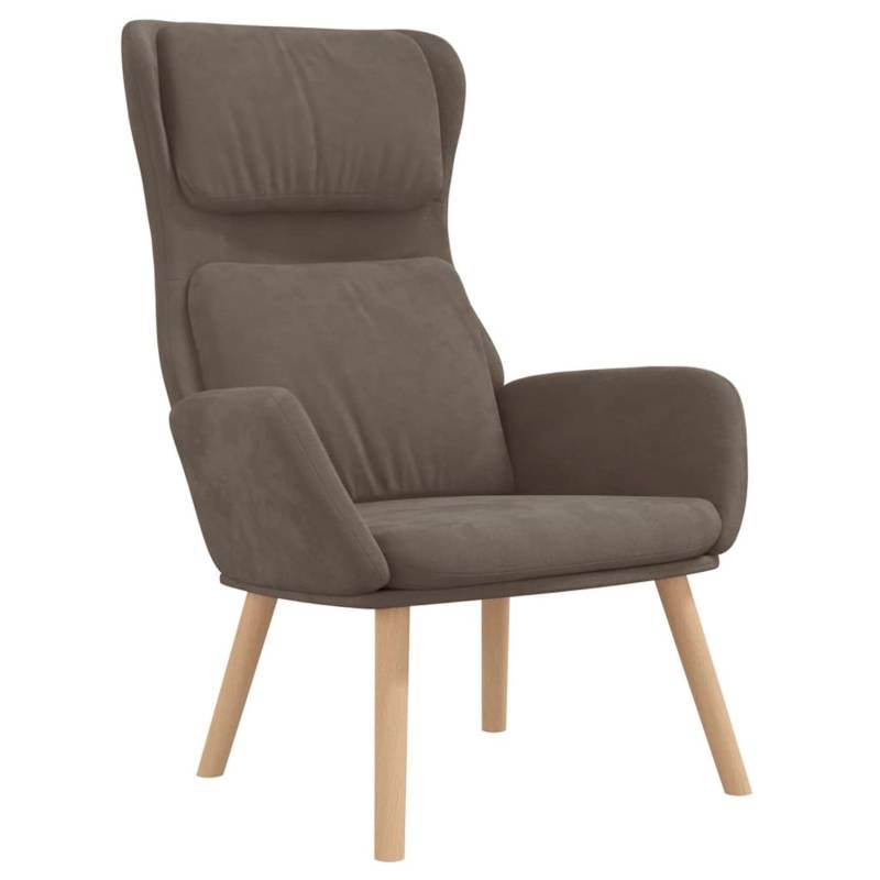 vidaXL Relaxsessel Braun Samt Modell 25 von VIDAXL