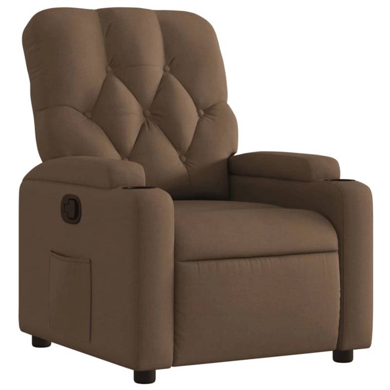 vidaXL Relaxsessel Braun Stoff Modell 61 von VIDAXL