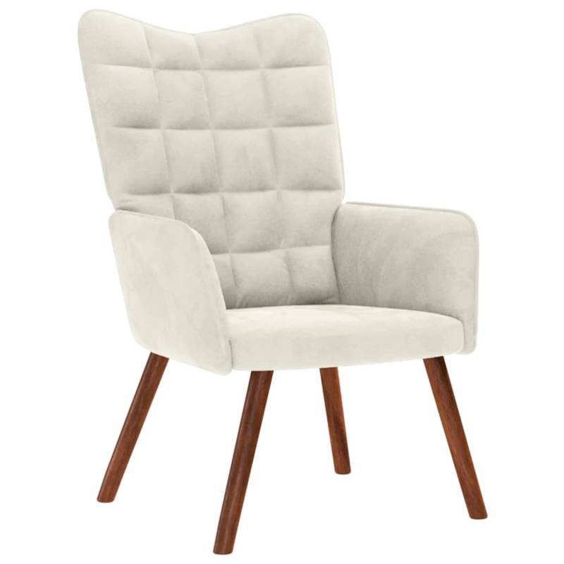 vidaXL Relaxsessel Creme Samt 4016819 vidaXL Relaxsessel Creme Samt 4016819 von VIDAXL