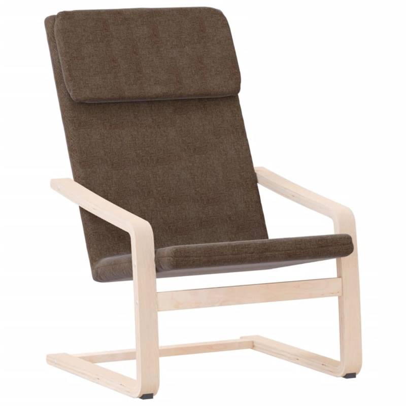 vidaXL Relaxsessel Dunkelbraun Stoff Modell 25 von VIDAXL