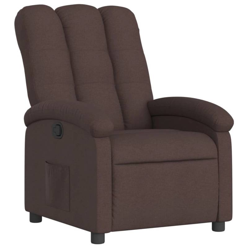 vidaXL Relaxsessel Dunkelbraun Stoff Modell 27 von VIDAXL