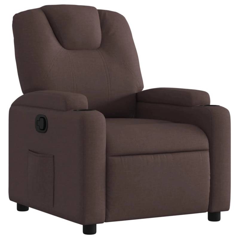 vidaXL Relaxsessel Dunkelbraun Stoff Modell 28 von VIDAXL