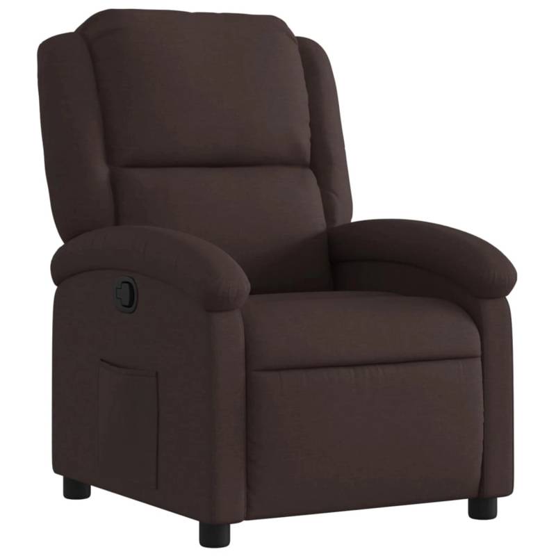 vidaXL Relaxsessel Dunkelbraun Stoff Modell 31 von VIDAXL