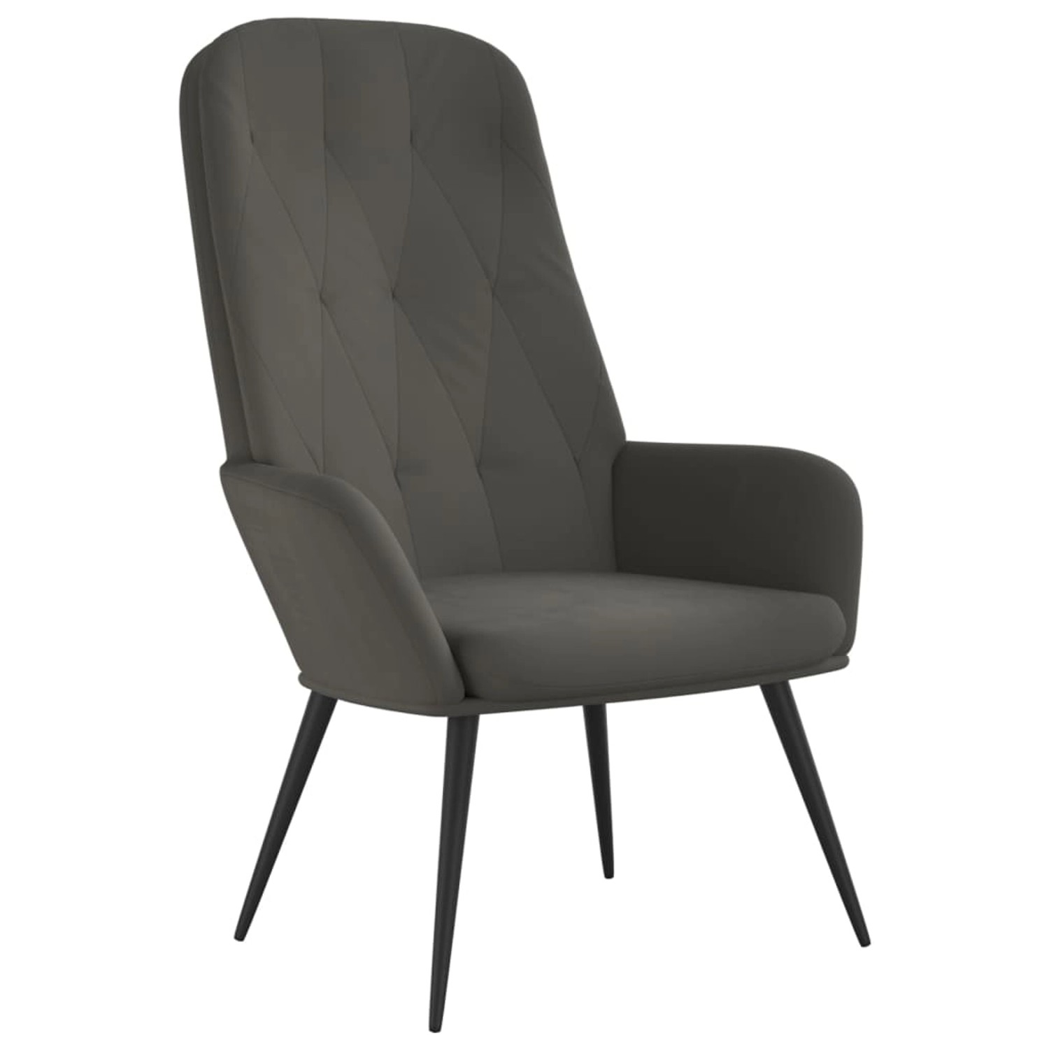 vidaXL Relaxsessel Dunkelgrau Samt Modell 17 vidaXL Relaxsessel Dunkelgrau Samt Modell 17 von VIDAXL