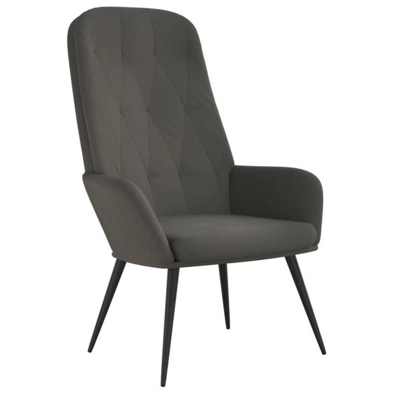 vidaXL Relaxsessel Dunkelgrau Samt Modell 17 von VIDAXL