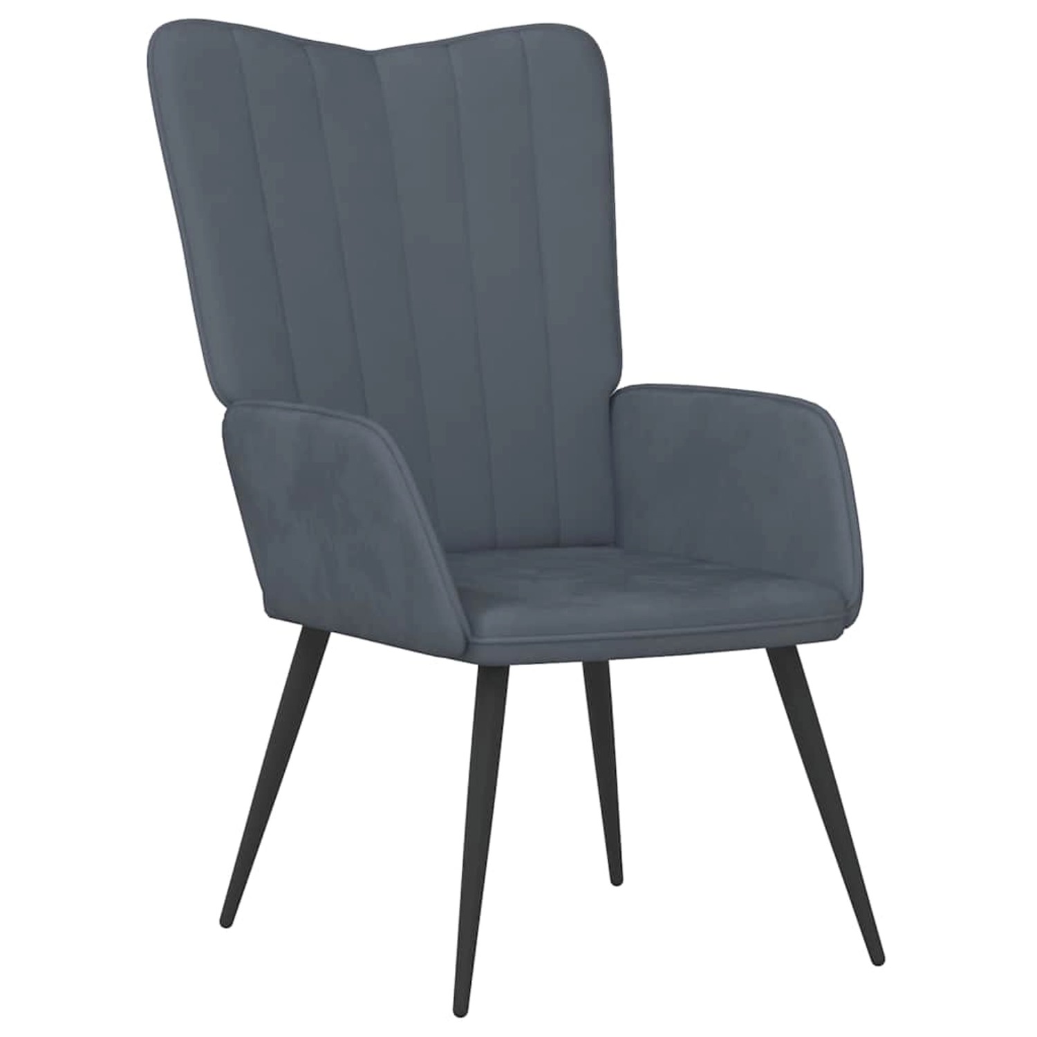 vidaXL Relaxsessel Dunkelgrau Samt Modell 2 vidaXL Relaxsessel Dunkelgrau Samt Modell 2 von VIDAXL