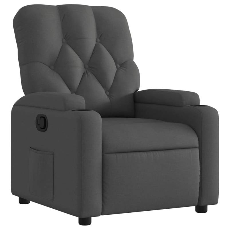 vidaXL Relaxsessel Dunkelgrau Stoff Modell 64 von VIDAXL