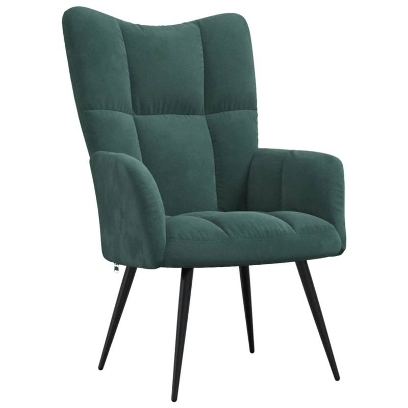 vidaXL Relaxsessel Dunkelgrün Samt Modell 9 von VIDAXL