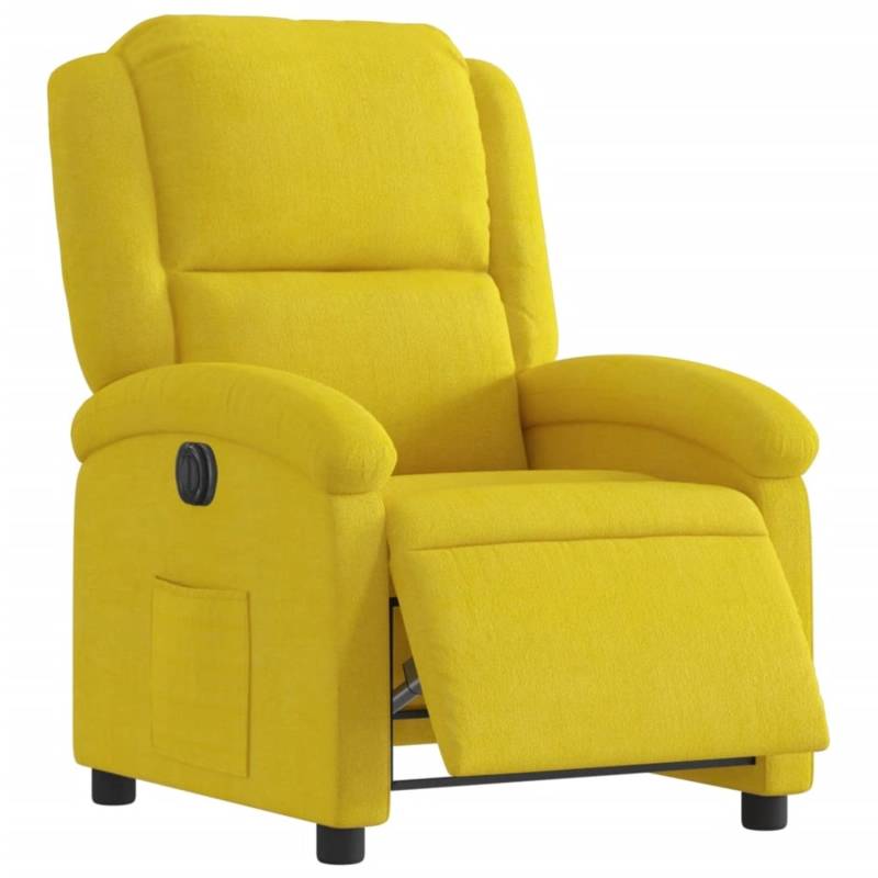 vidaXL Relaxsessel Elektrisch Gelb Samt Modell 4 von VIDAXL