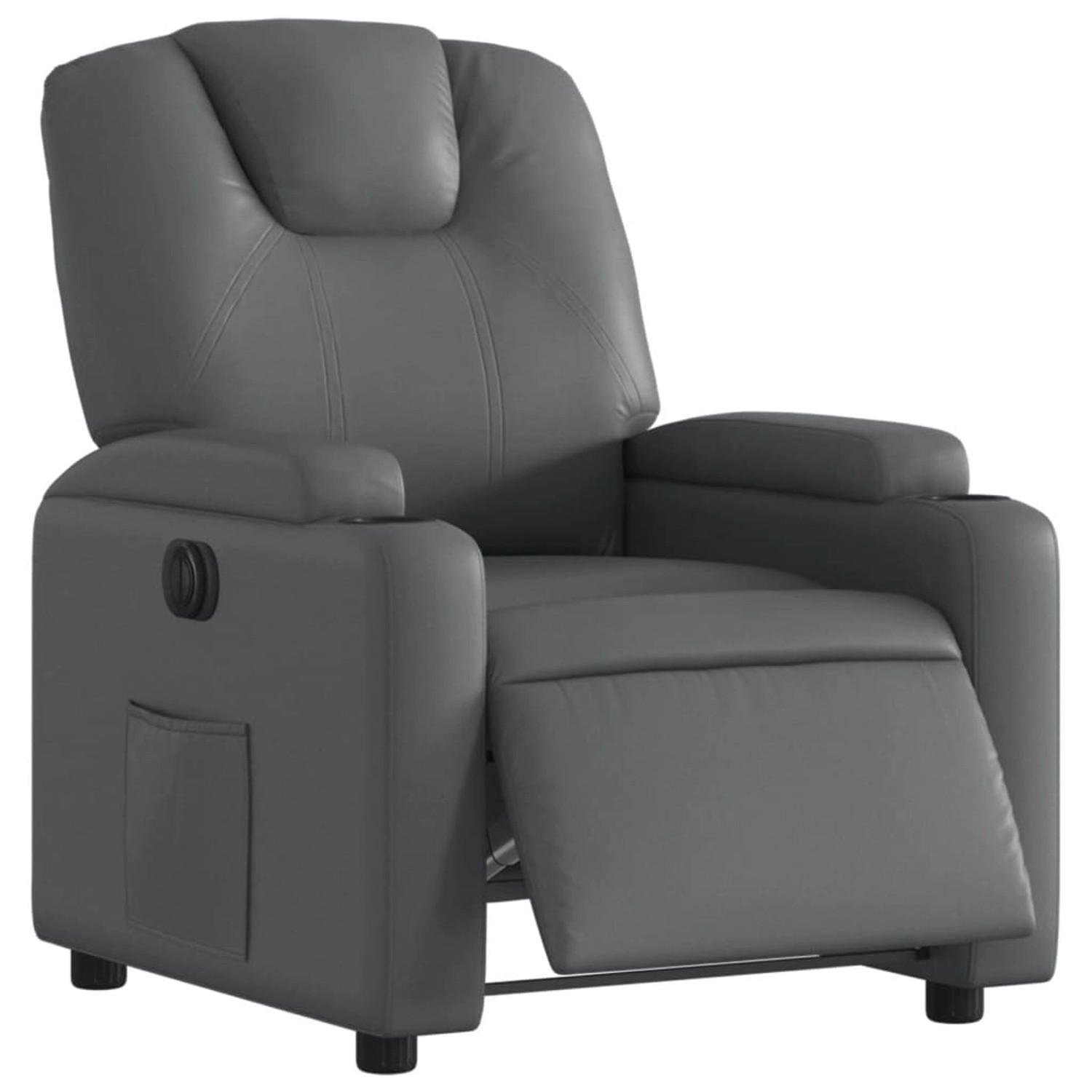 vidaXL Relaxsessel Elektrisch Grau Kunstleder Modell 17 von VIDAXL