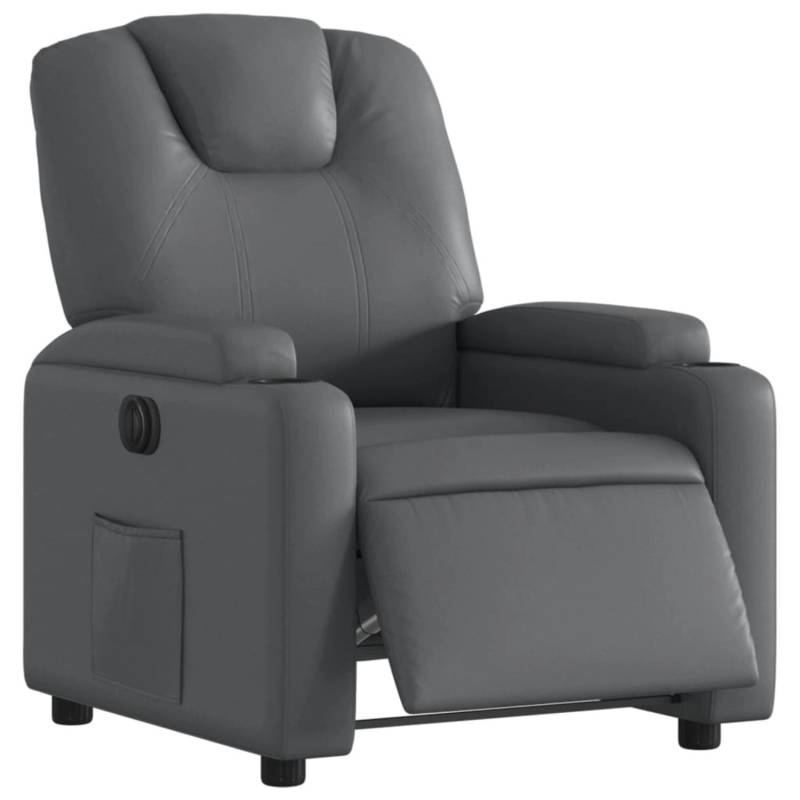 vidaXL Relaxsessel Elektrisch Grau Kunstleder Modell 17 von VIDAXL