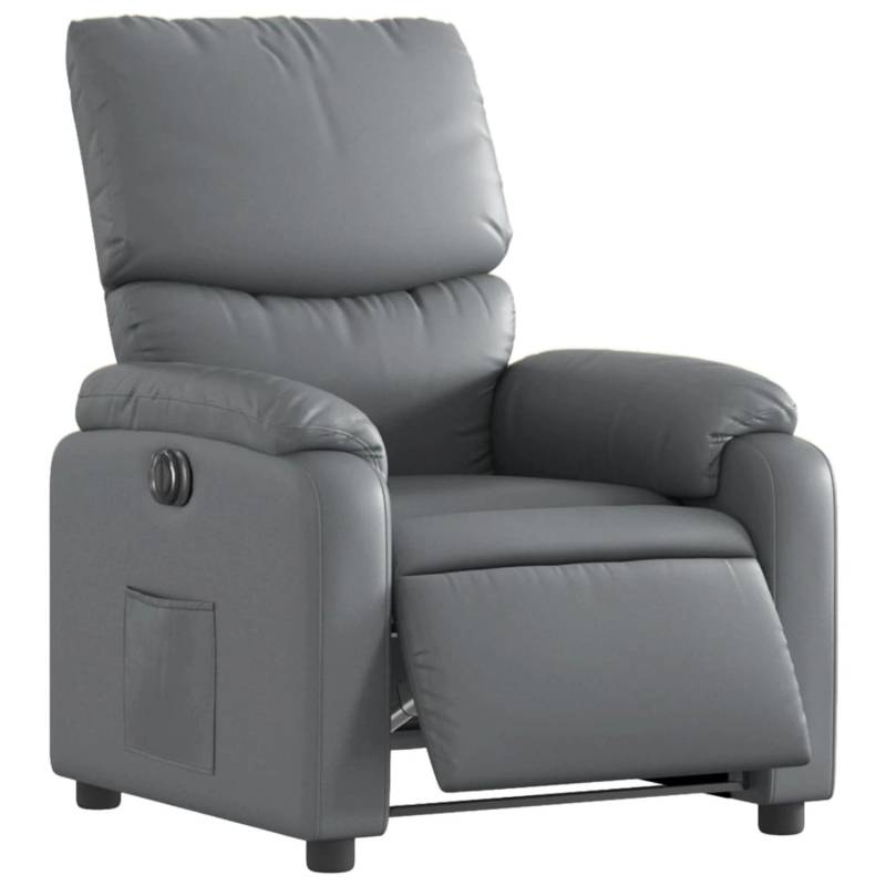 vidaXL Relaxsessel Elektrisch Grau Kunstleder Modell 21 von VIDAXL