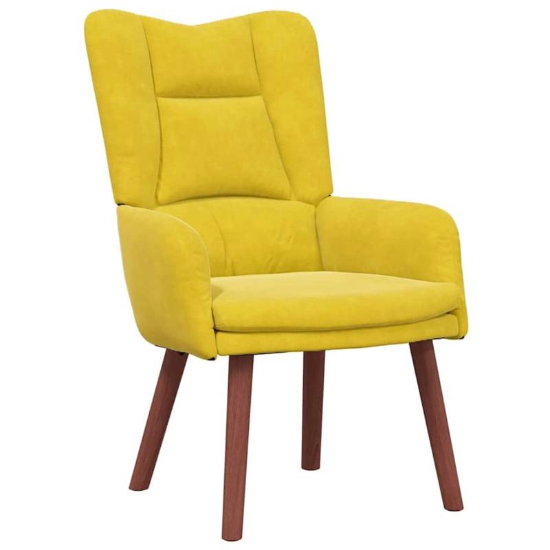 vidaXL Relaxsessel Gelb 63 x 67 x 94 cm Samt 42001810 von VIDAXL