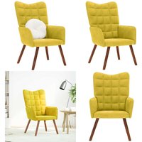 vidaXL Relaxsessel Gelber Samt von VIDAXL