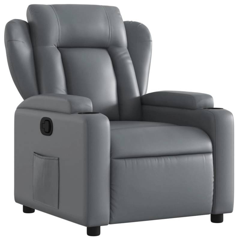 vidaXL Relaxsessel Grau Kunstleder Modell 24 von VIDAXL