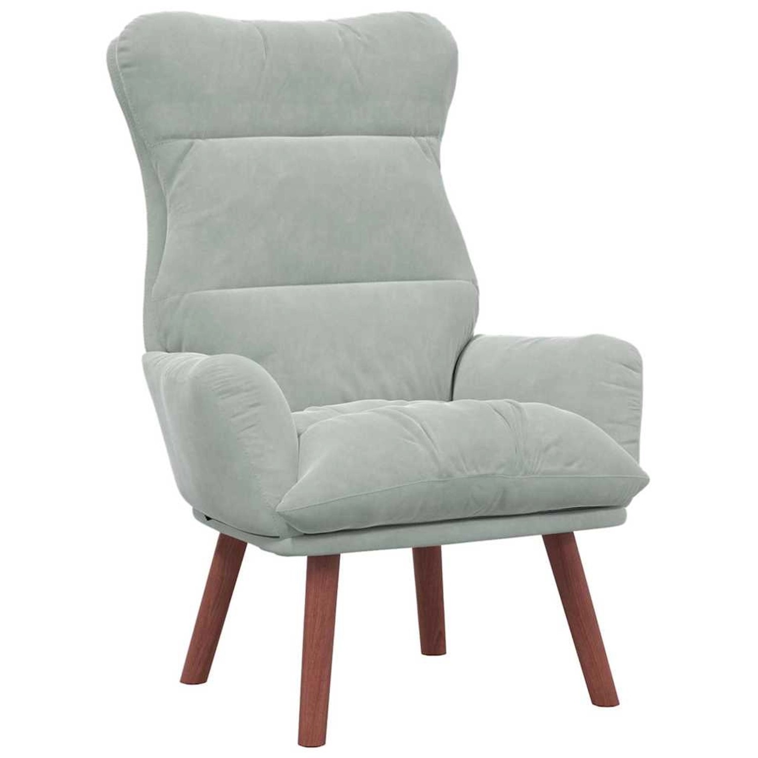 vidaXL Relaxsessel Hellgrau 69 x 74 x 93 cm Samt 42001834 vidaXL Relaxsessel Hellgrau 69 x 74 x 93 cm Samt 42001834 von VIDAXL