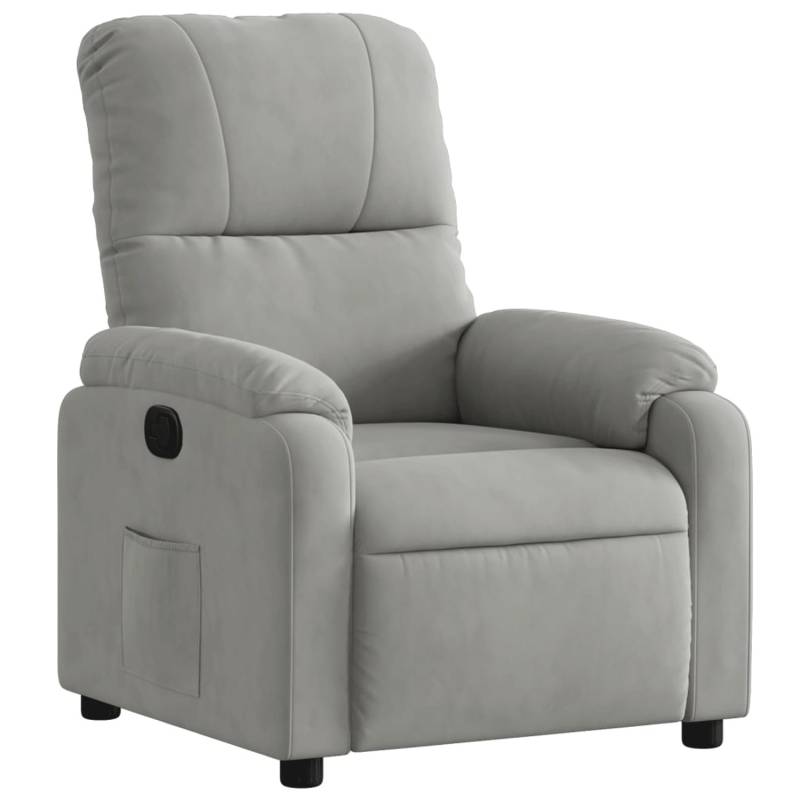 vidaXL Relaxsessel Hellgrau Mikrofasergewebe Modell 4 von VIDAXL