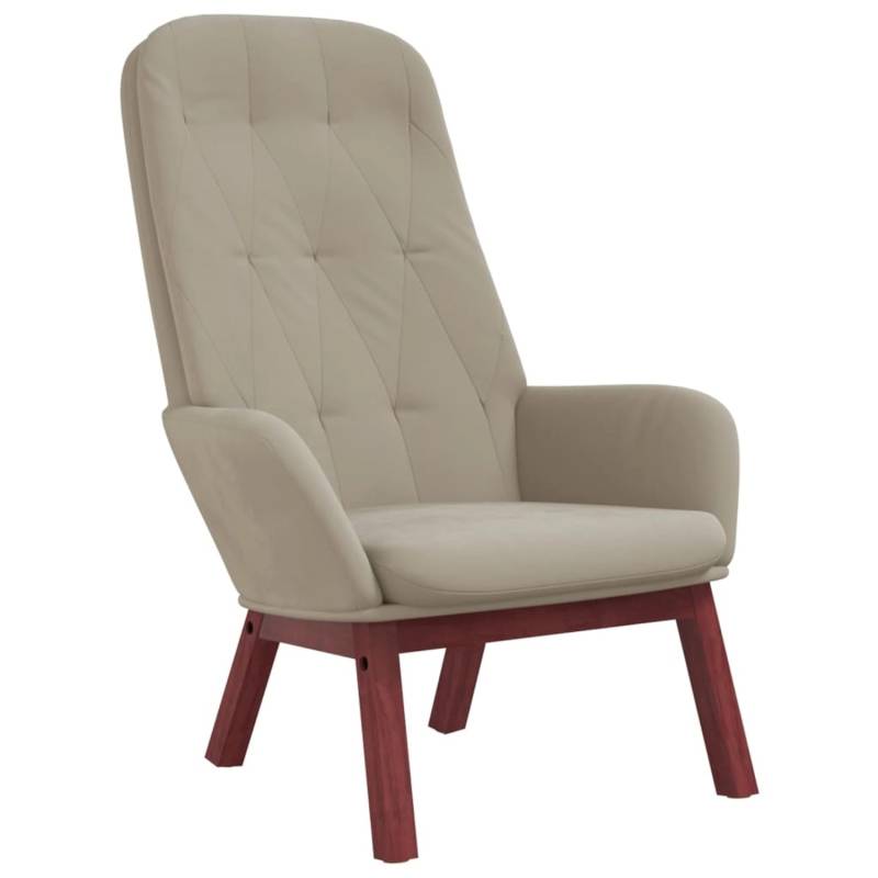 vidaXL Relaxsessel Hellgrau Samt 341218 vidaXL Relaxsessel Hellgrau Samt 341218 von VIDAXL