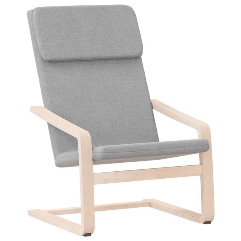 vidaXL Relaxsessel Hellgrau Stoff Modell 55 von VIDAXL