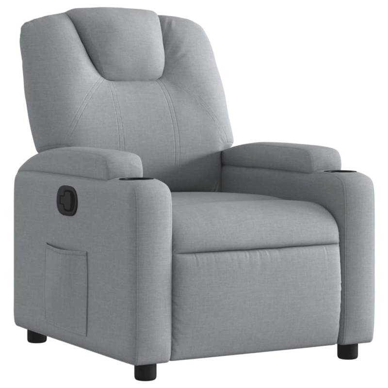 vidaXL Relaxsessel Hellgrau Stoff Modell 60 von VIDAXL