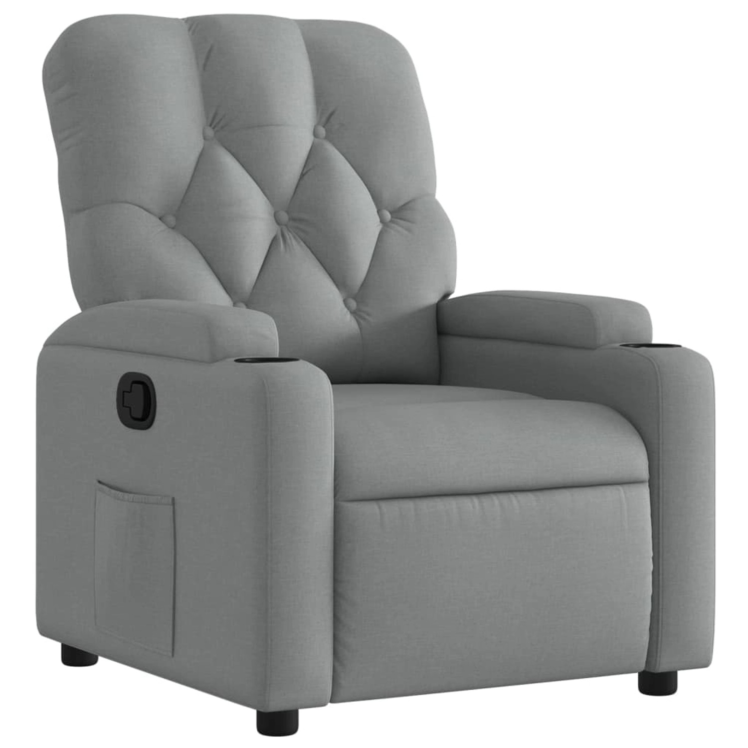 vidaXL Relaxsessel Hellgrau Stoff Modell 64 von VIDAXL