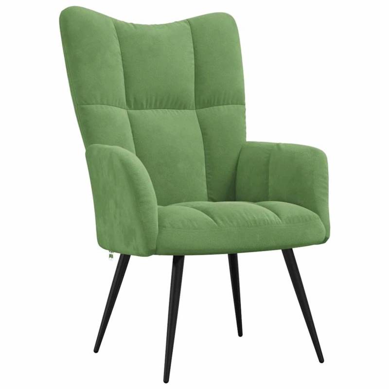 vidaXL Relaxsessel Hellgrün Samt 328076 von VIDAXL