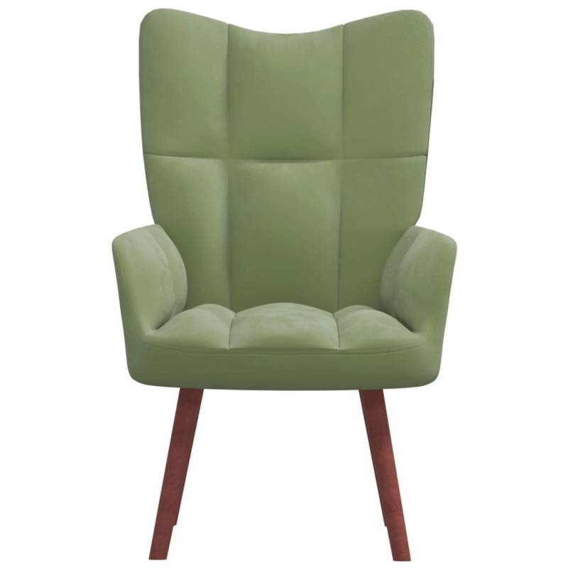 vidaXL Relaxsessel Hellgrün Samt Modell 8 von VIDAXL