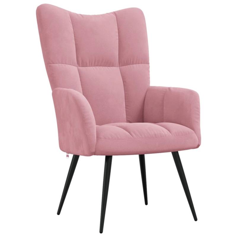 vidaXL Relaxsessel Rosa Samt Modell 9 von VIDAXL