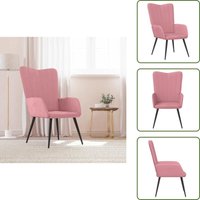 vidaXL Relaxsessel Rosa Samt von VIDAXL