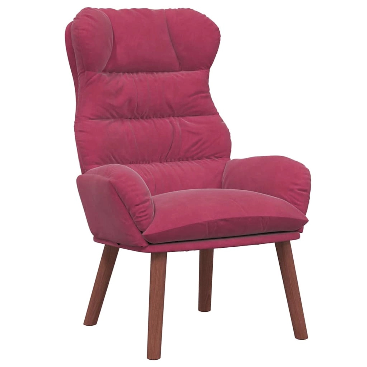 vidaXL Relaxsessel Weinrot 69 x 74 x 93 cm Samt 42001892 von VIDAXL
