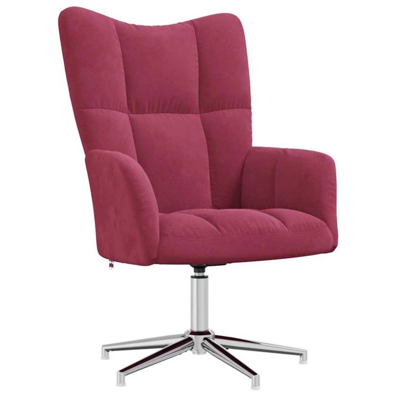 vidaXL Relaxsessel Weinrot Samt 328122 von VIDAXL