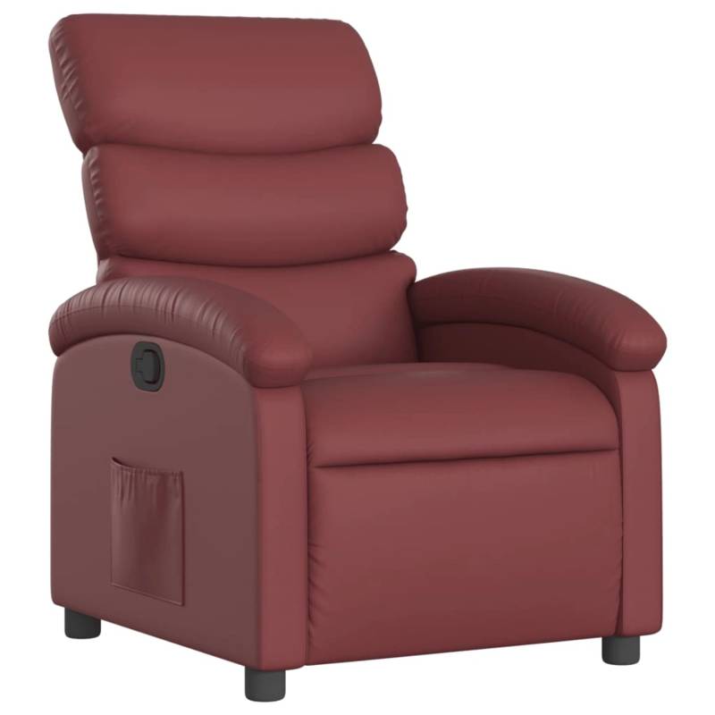 vidaXL Relaxsessel Weißrot Kunstleder Modell 26 von VIDAXL