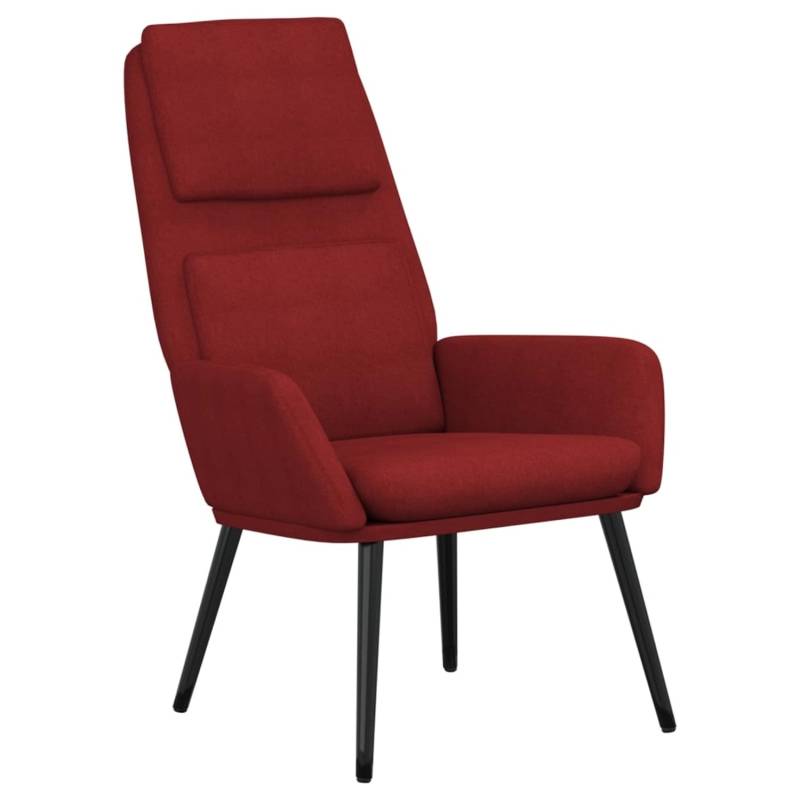 vidaXL Relaxsessel Weißrot Stoff Modell 35 von VIDAXL