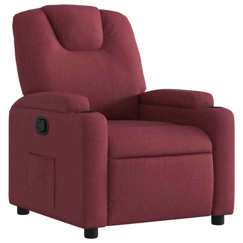 vidaXL Relaxsessel Weißrot Stoff Modell 54 von VIDAXL