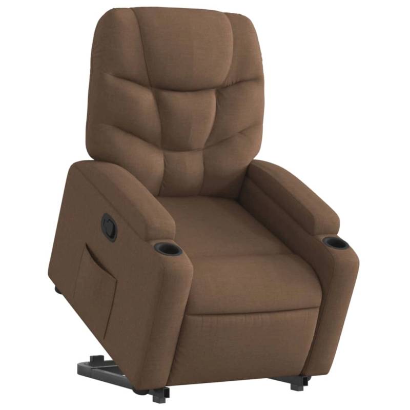 vidaXL Relaxsessel mit Aufstehhilfe Braun Stoff Modell 13 von VIDAXL