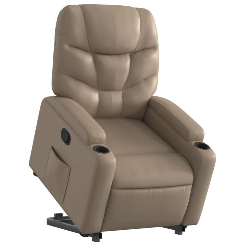 vidaXL Relaxsessel mit Aufstehhilfe Cappuccino-Braun Kunstleder Modell 13 von VIDAXL