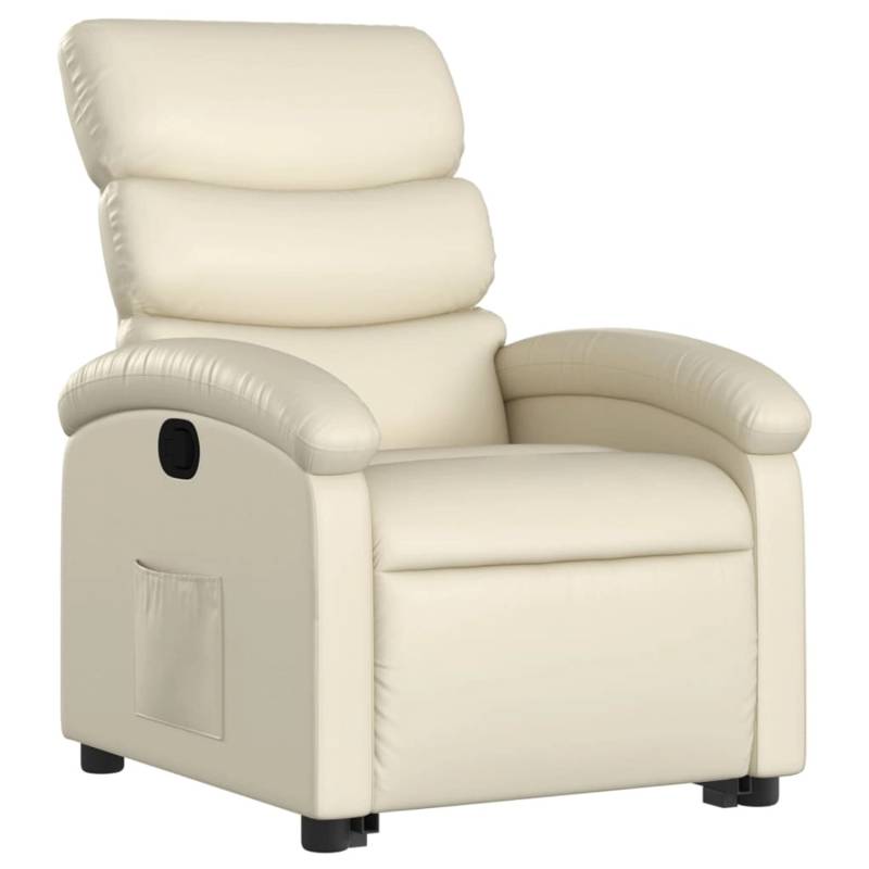 vidaXL Relaxsessel mit Aufstehhilfe Creme Kunstleder Modell 8 von VIDAXL