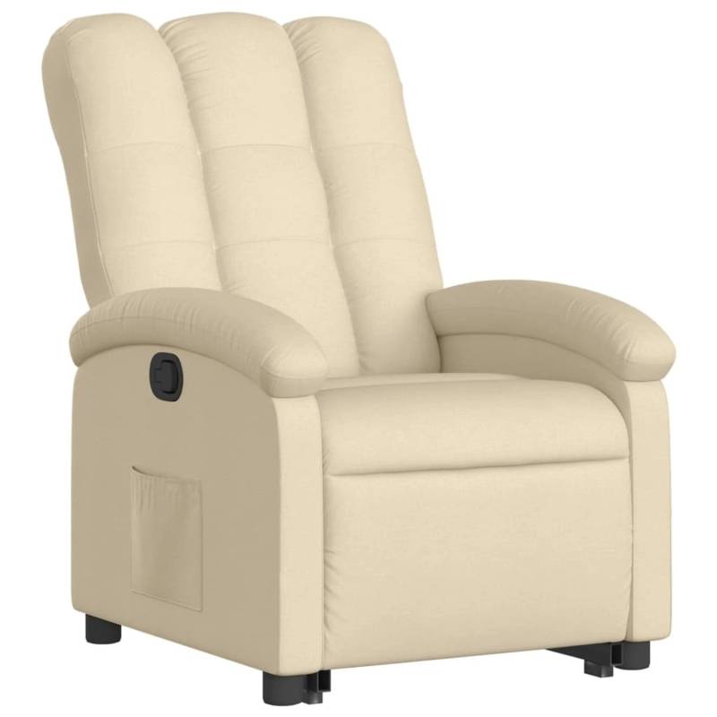 vidaXL Relaxsessel mit Aufstehhilfe Creme Stoff Modell 13 von VIDAXL