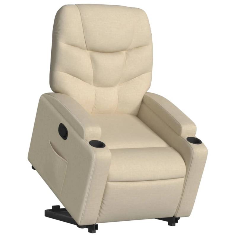vidaXL Relaxsessel mit Aufstehhilfe Creme Stoff Modell 14 von VIDAXL